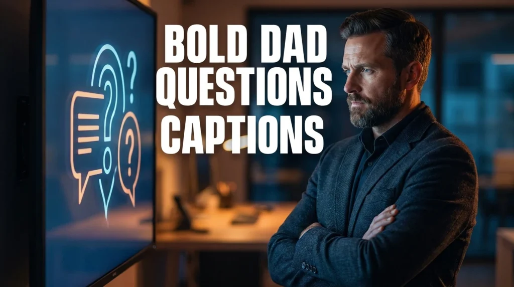 Bold Dad Questions captions