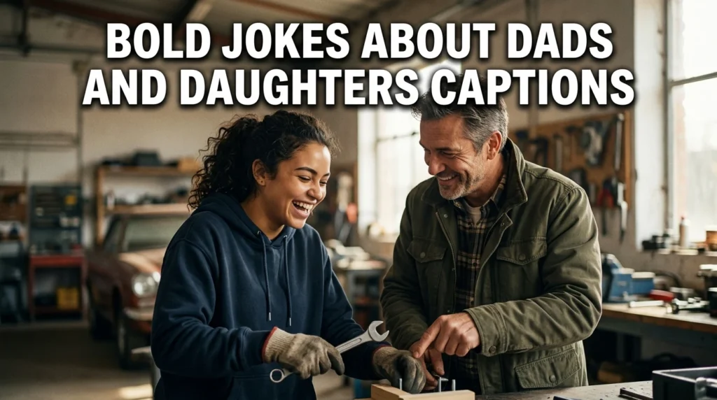 bold jokes about dads and daughters captions