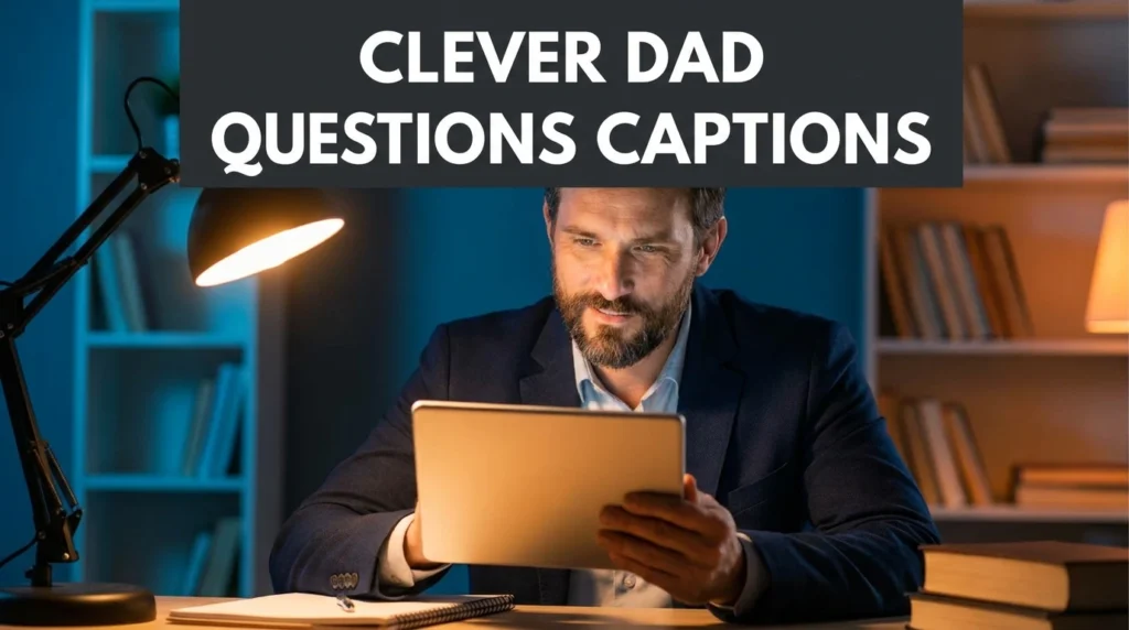 Clever Dad Questions Captions