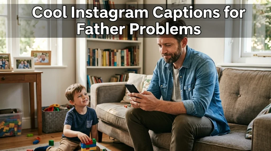cool instagram captions for father problems