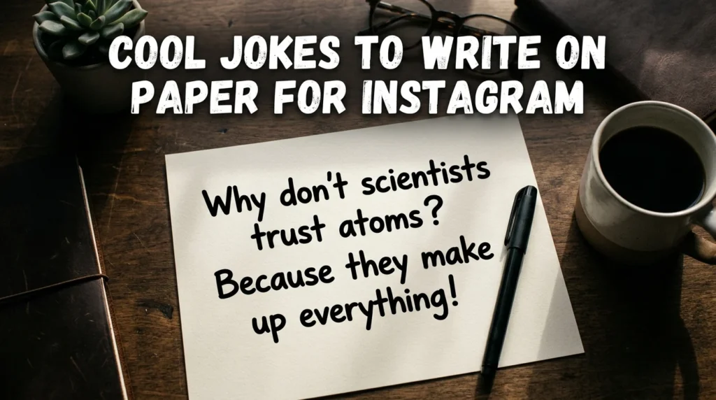 cool jokes to write on paper for instagram