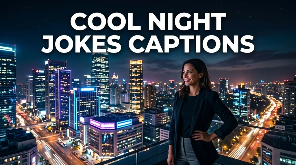 cool night jokes captions