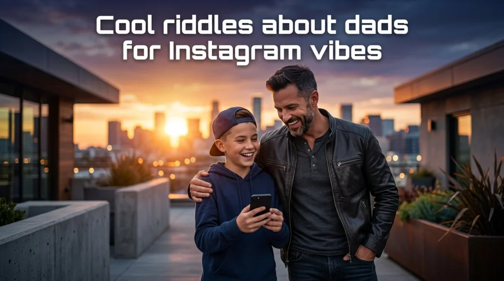 cool riddles about dads for instagram