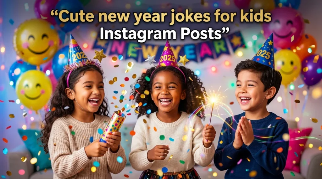 cute new year jokes for kids instagram posts