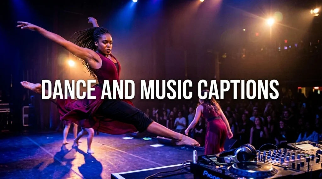 dance and music captions