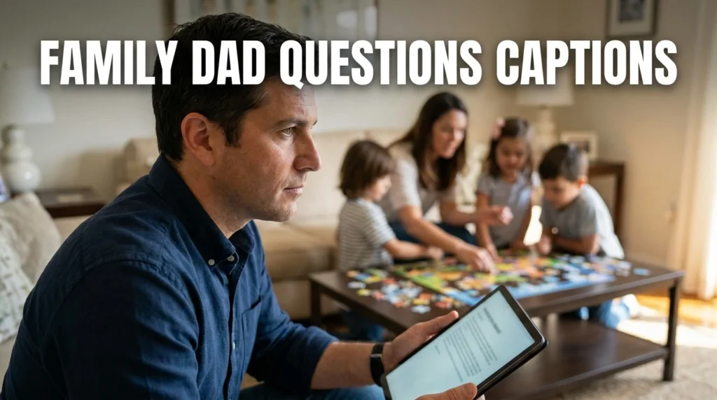 Family Dad Questions Captions