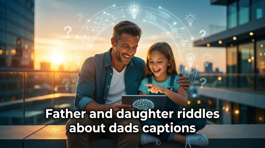 father and daughter riddles about dads captions