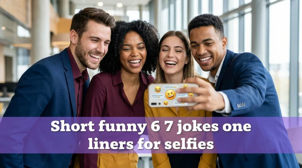 funny 6 7 jokes one liners for selfies