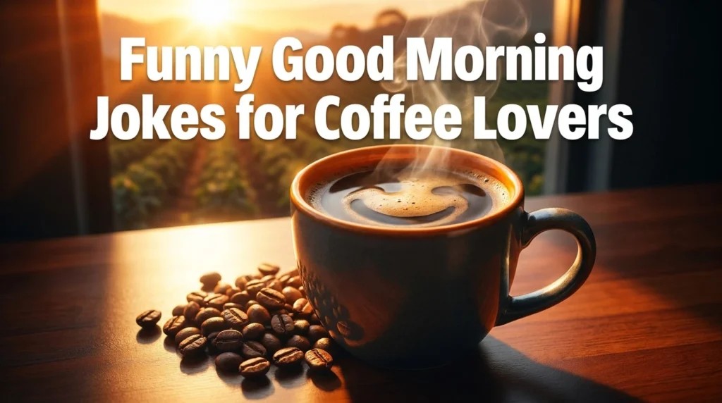 funny good morning jokes for coffee lovers