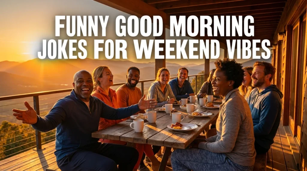 funny good morning jokes for weekend vibes