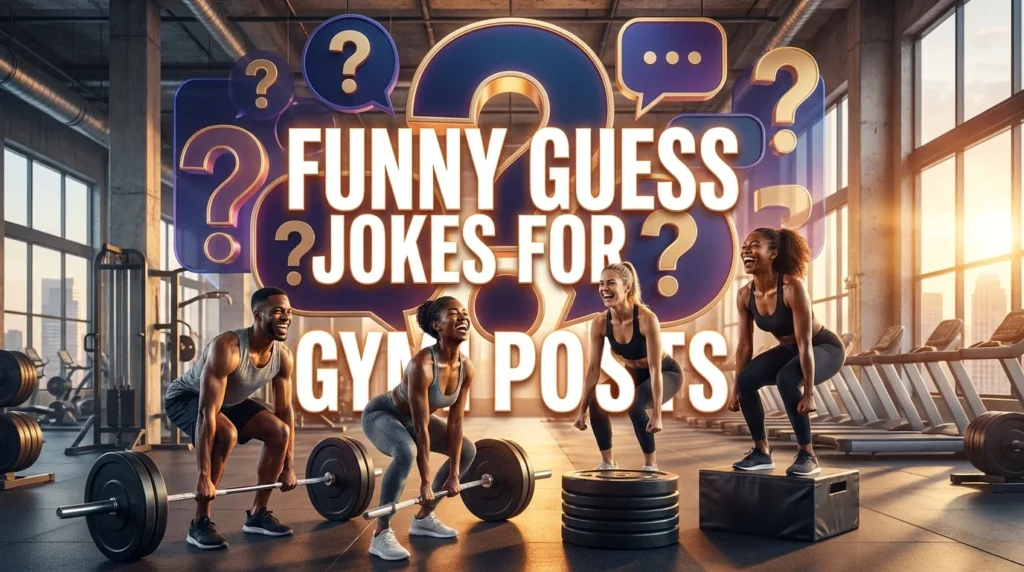 funny guess jokes for gym posts