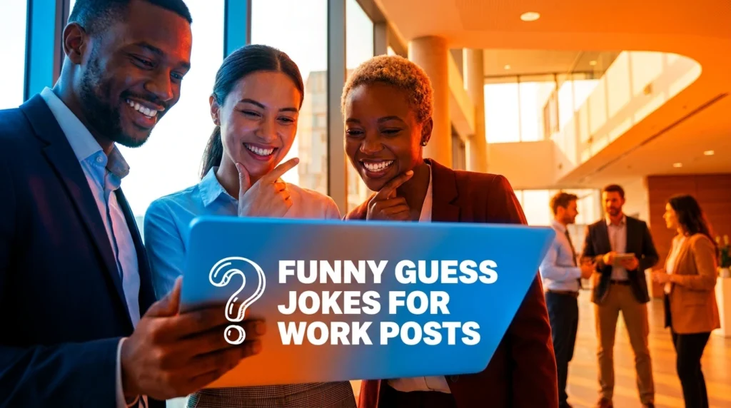 funny guess jokes for work posts