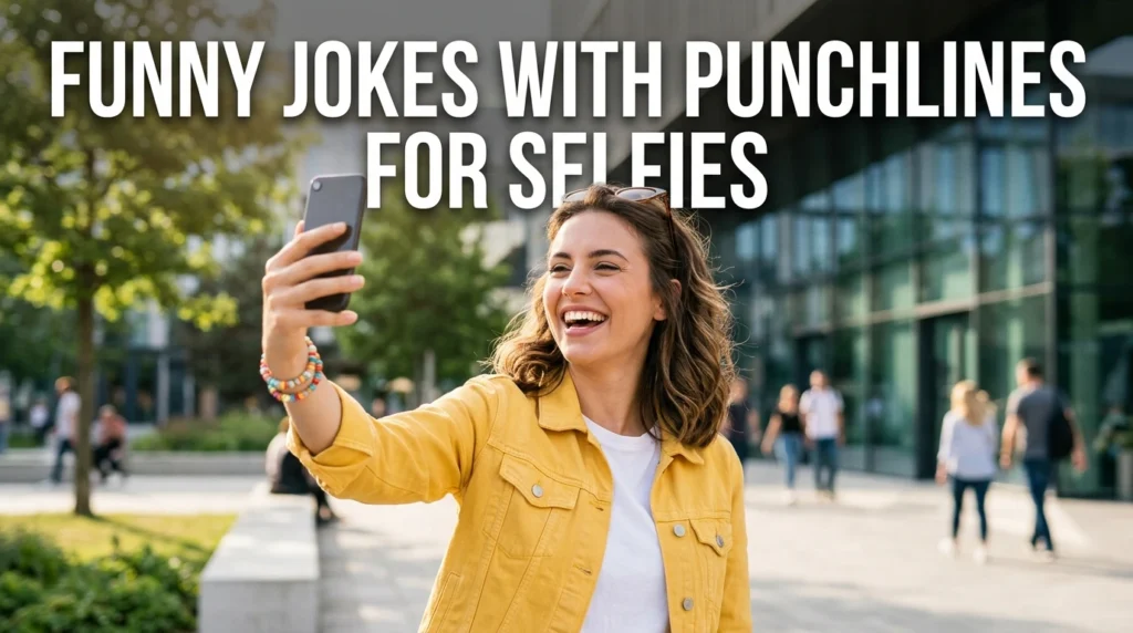 funny jokes with punchlines for selfies