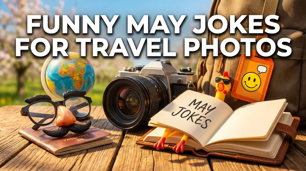 funny may jokes for travel photos