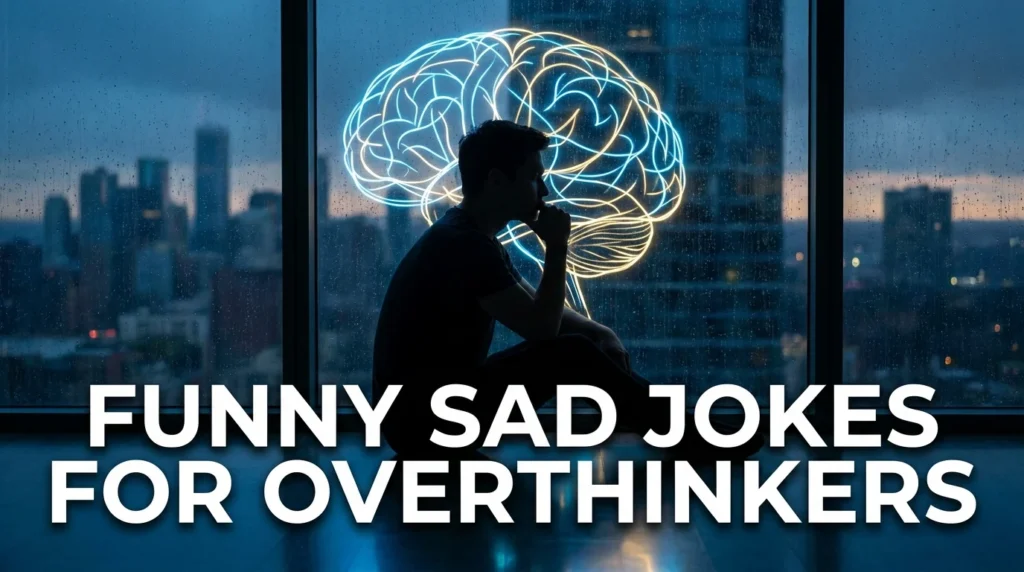 funny sad jokes for overthinkers