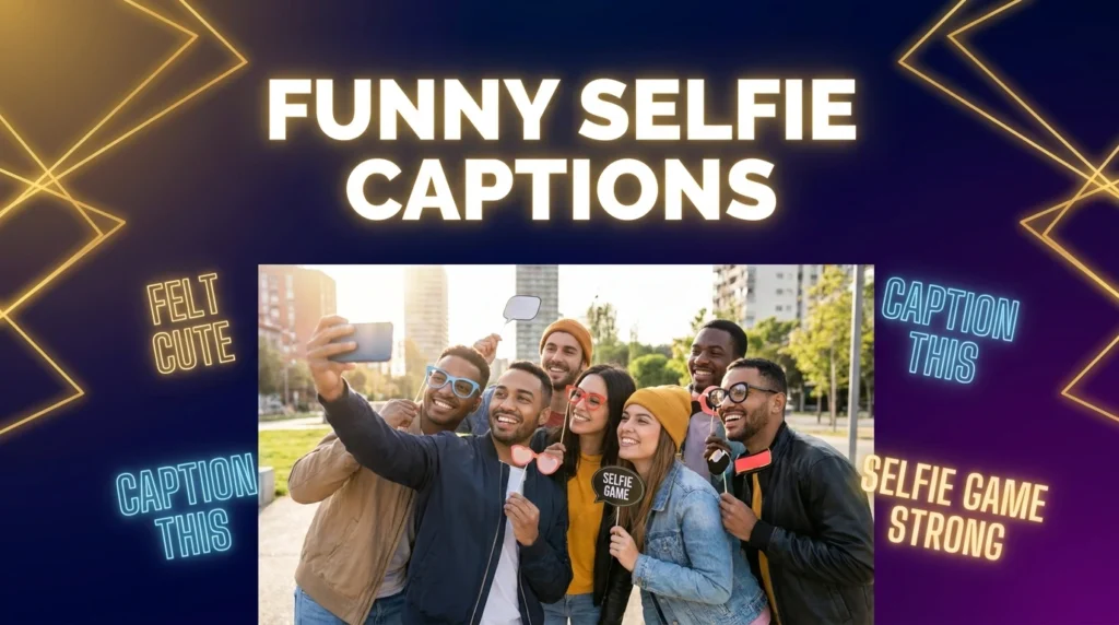 funny selfie captions