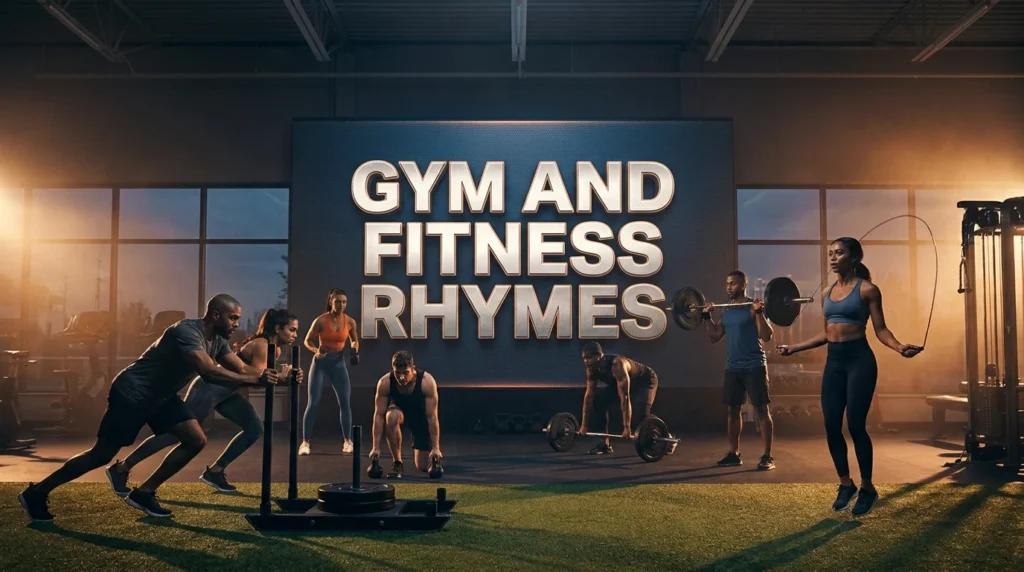 gym and fitness rhymes