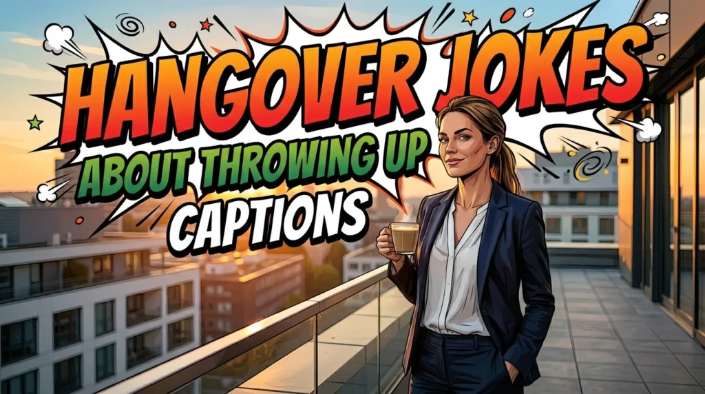 hangover jokes about throwing captions