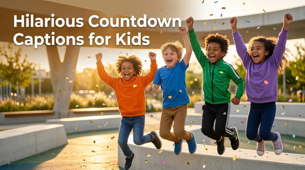 hilarious countdown captions for kids