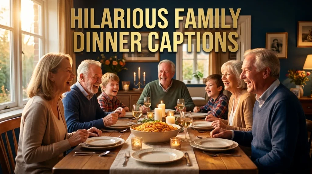 hilarious family dinner captions