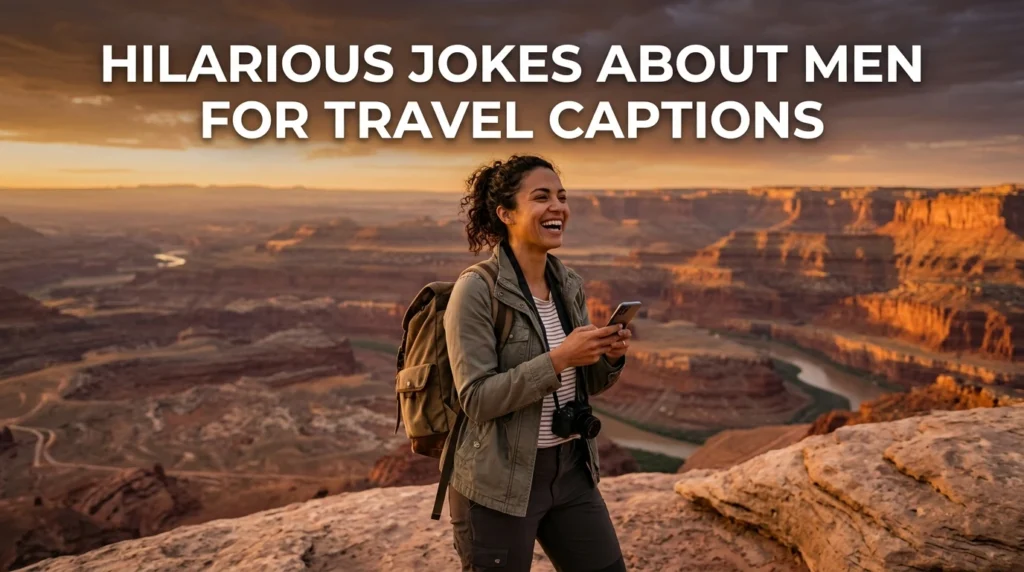 hilarious jokes about men for travel posts