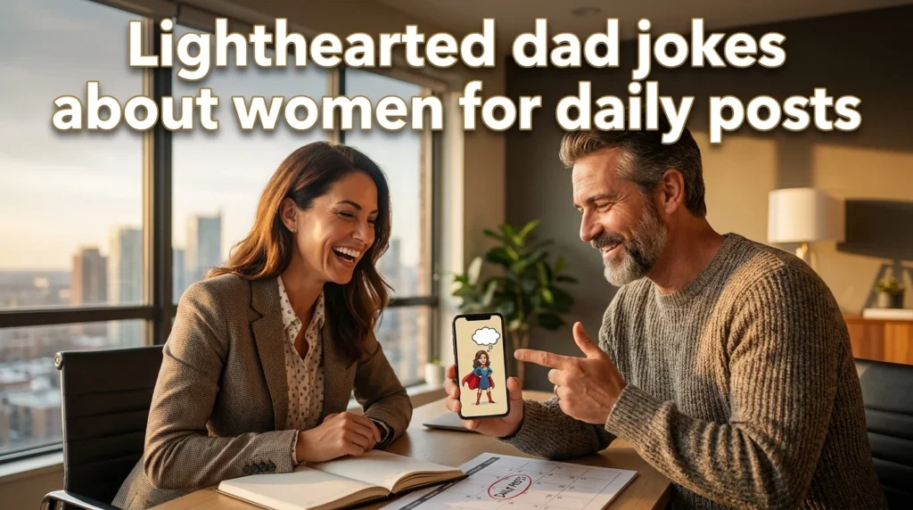 lighthearted dad jokes about women for daily posts