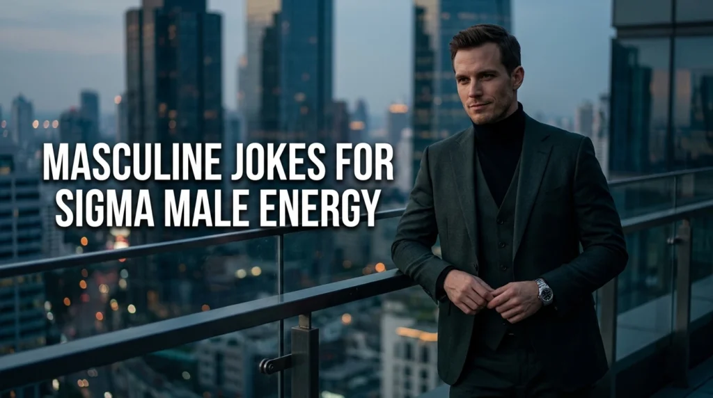 masculine jokes for sigma male energy