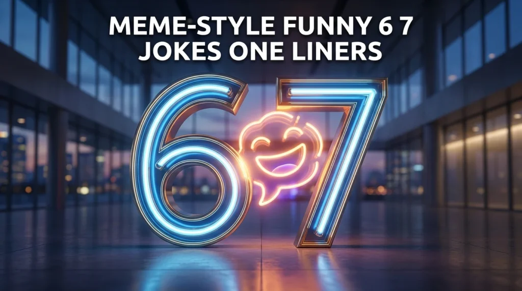 meme style funny 6 7 jokes one liners