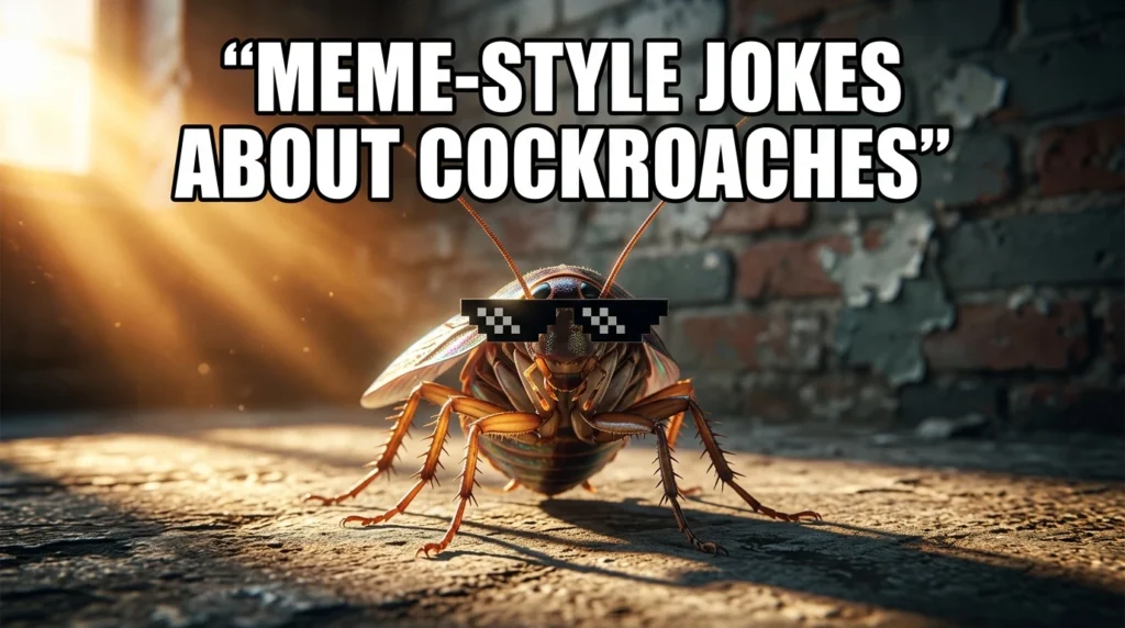 meme style jokes about cockroaces