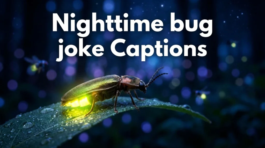 Nighttime Bug Joke Captions