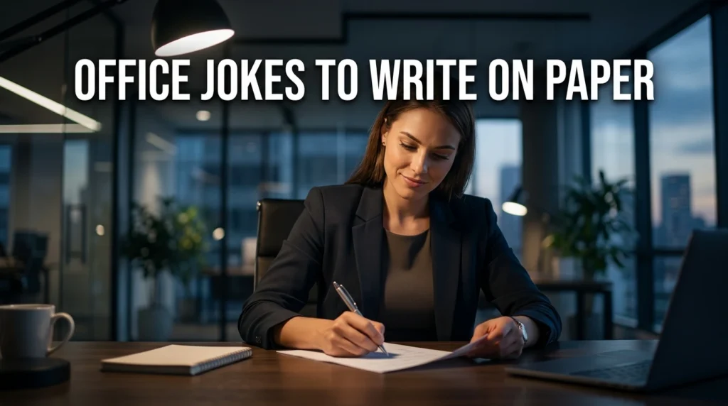 office jokes to write on paper