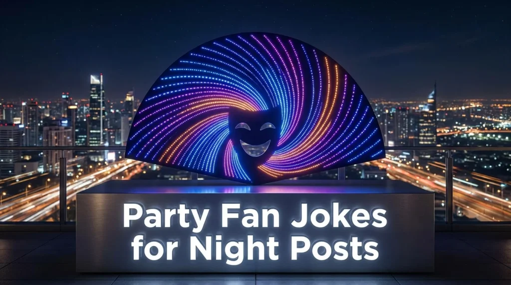party fan jokes for night posts