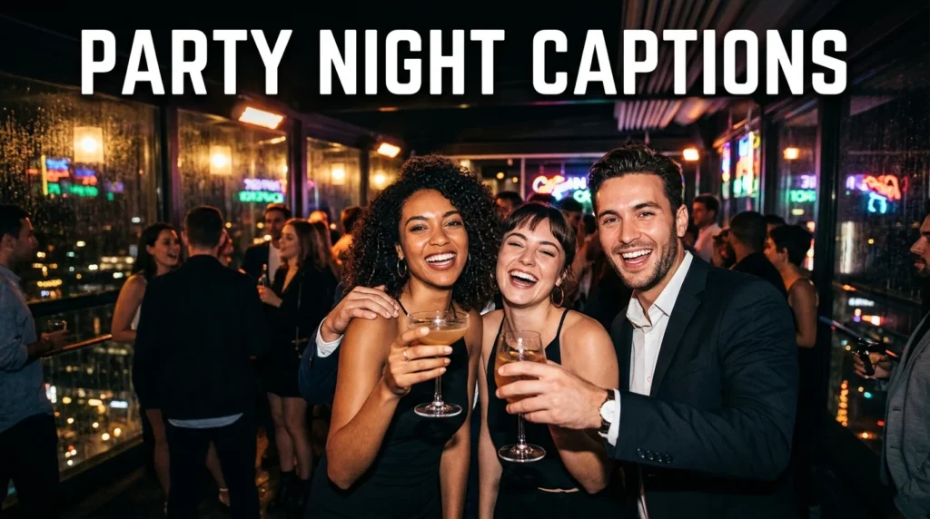 party night captions
