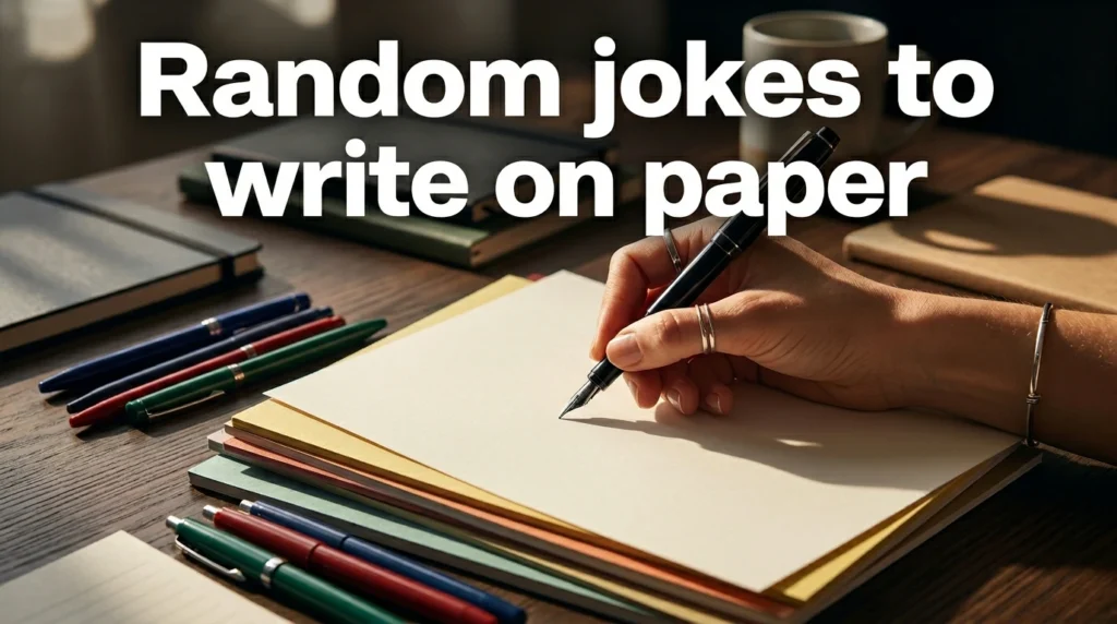 random jokes to write on paper