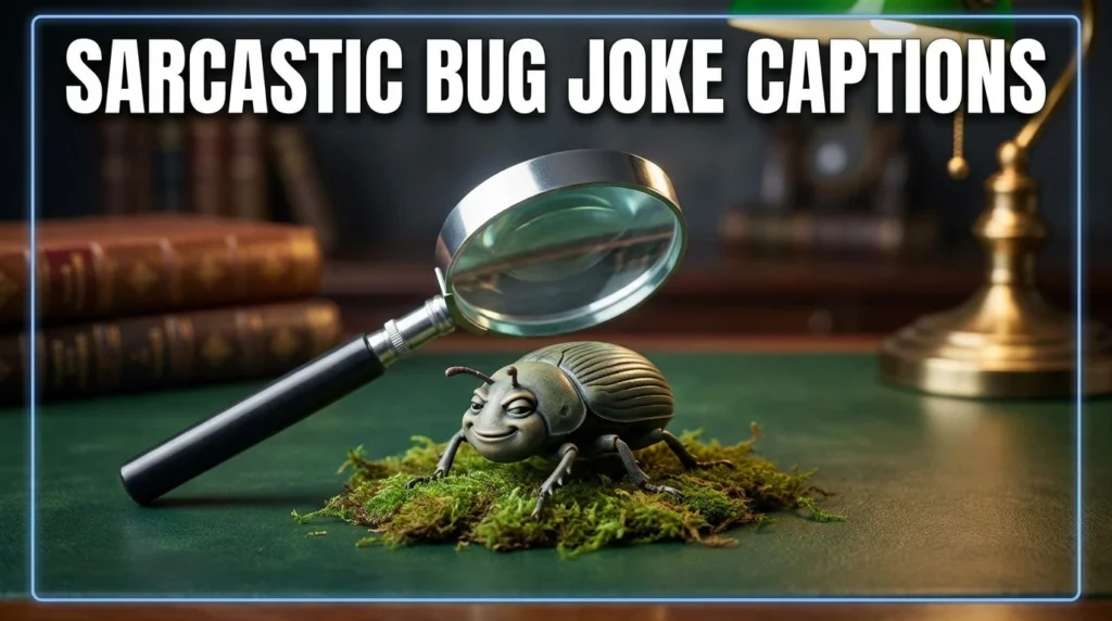 Sarcastic Bug Joke Captions