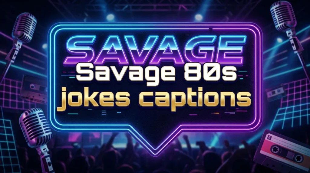 Savage 80s jokes caption