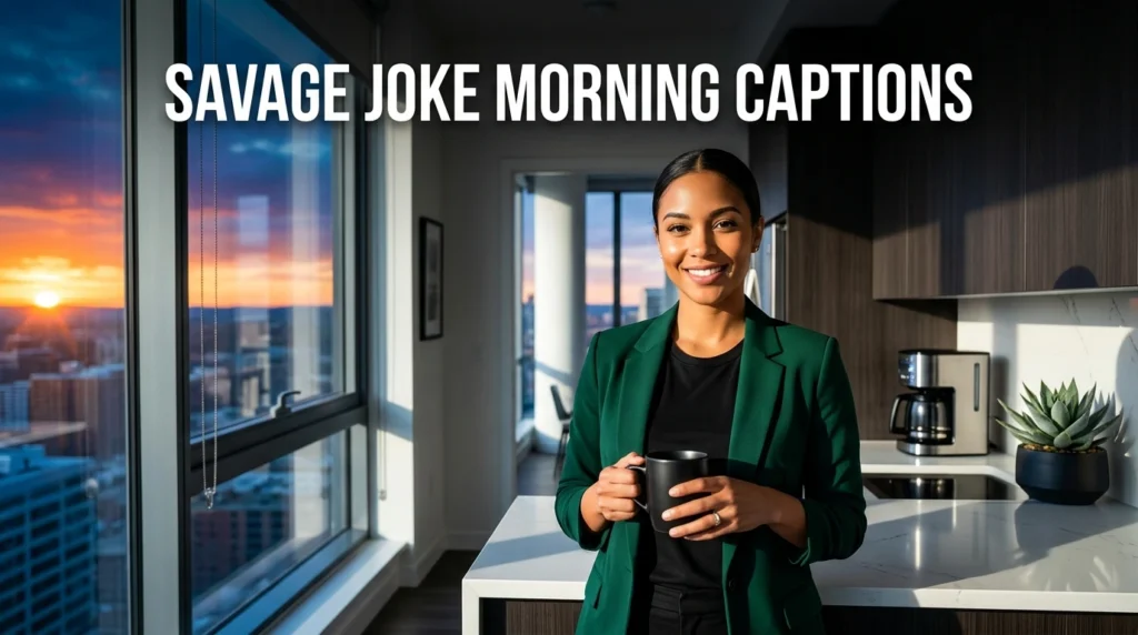 savage joke morning captions