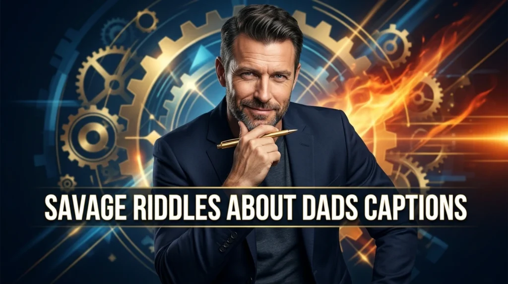 savage riddles about dads captions