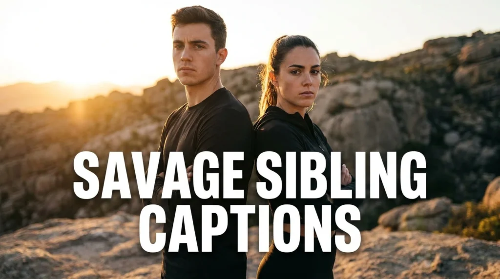 savage sibling captions