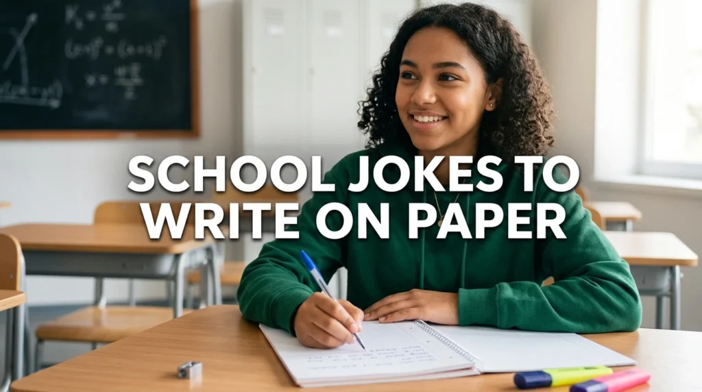 school jokes to write on paper