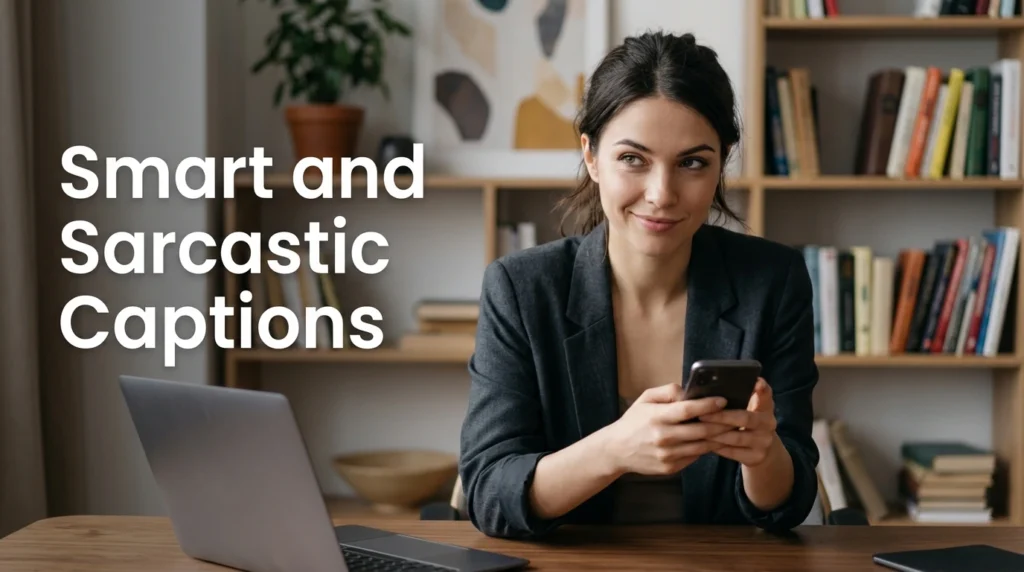 smart and sarcastic captions