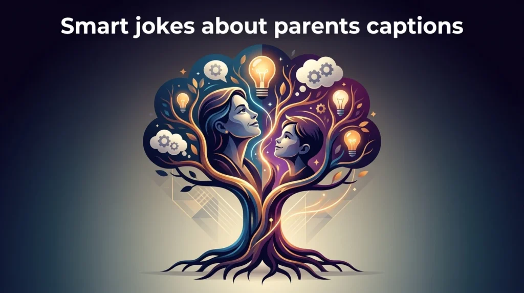 smart jokes about parents captions