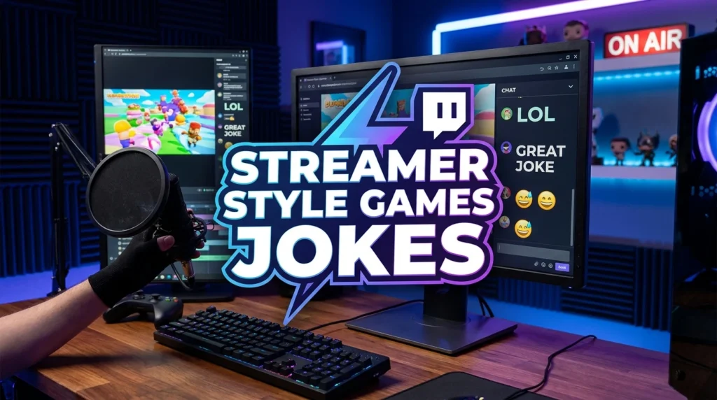 streamer style games jokes