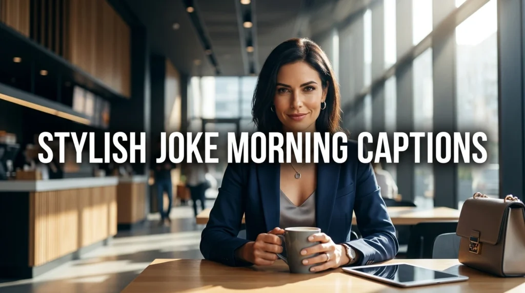 stylish joke morning captions
