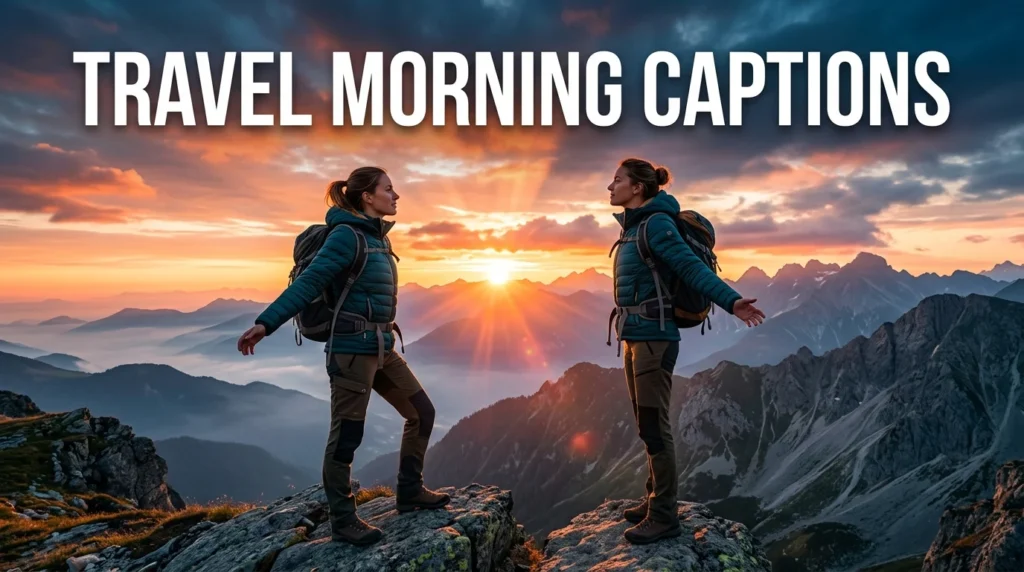 travel morning captions