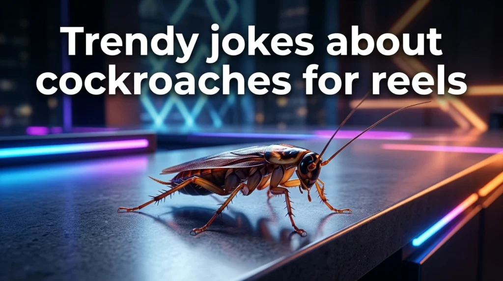 trendy jokes about cockroaches for reels