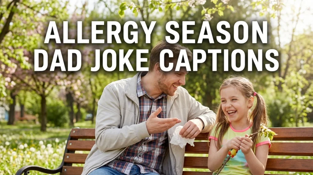  allergy season dad joke captions