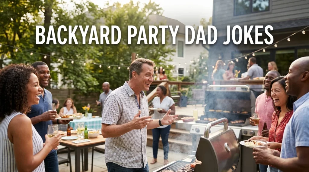 backyard party dad jokes