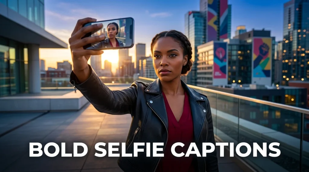 bold selfie captions