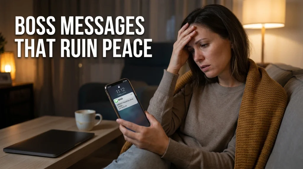 Boss Messages That Ruin Peace